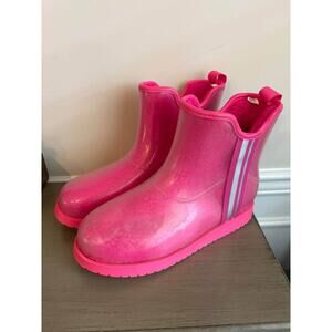 Pink fuzzy boots size 10
